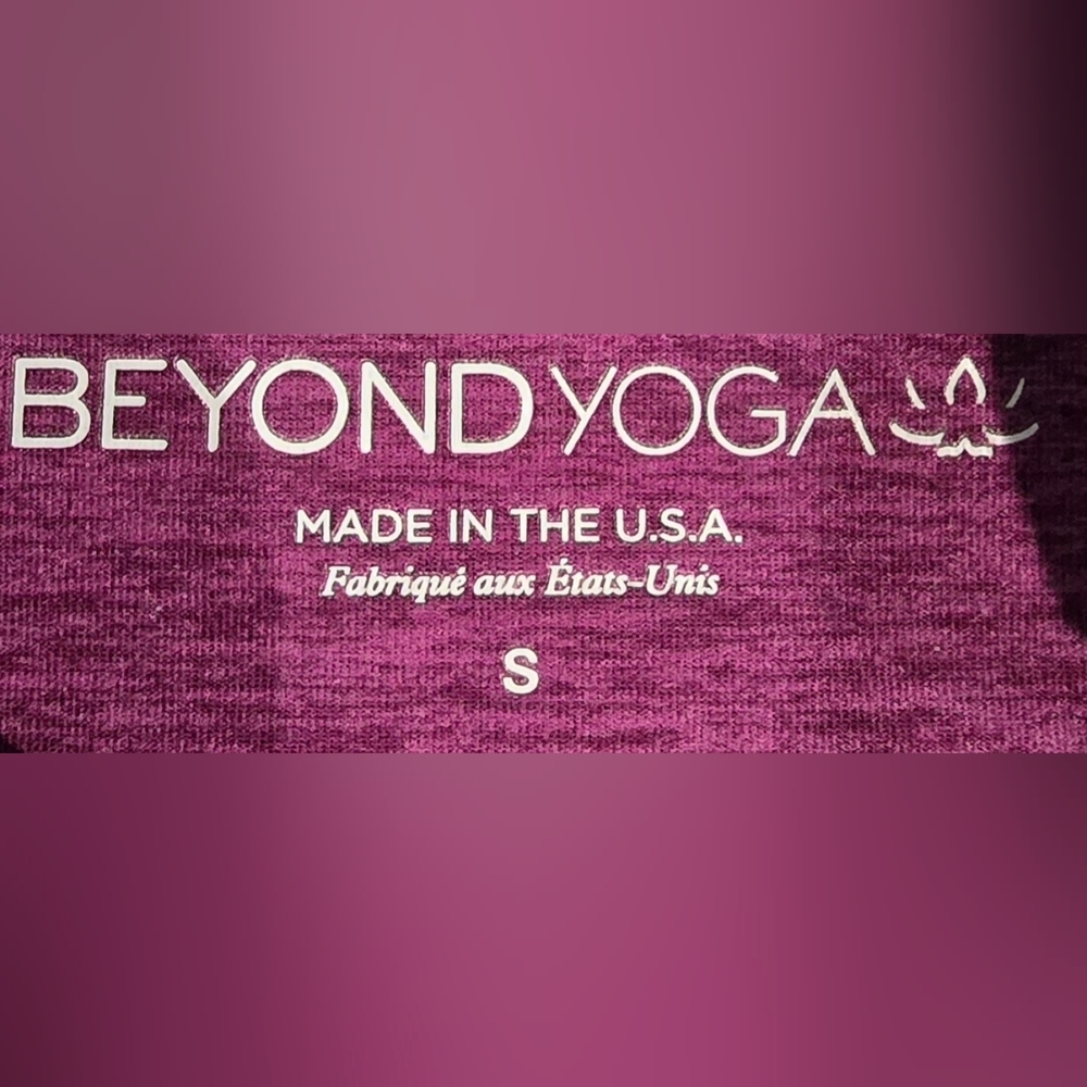 Beyond Yoga High Waisted Leggings In Heather Magenta Size Small - Picture 7 of 8